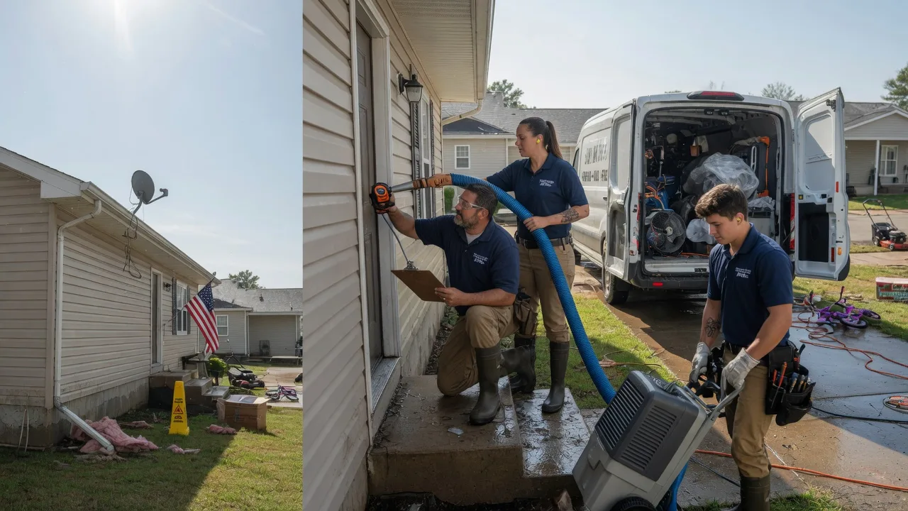Ceiling Water Damage Restoration in Odin, IL near me